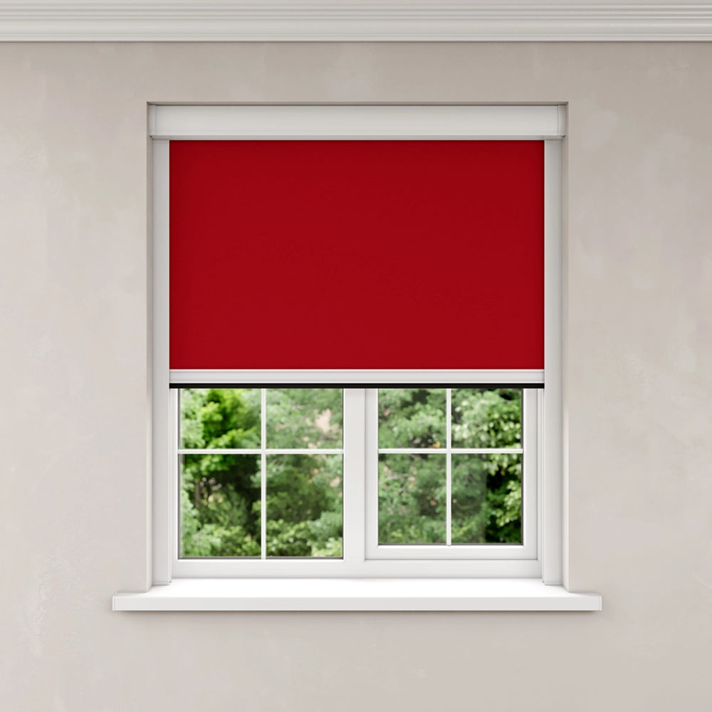 BlocOut Blackout Blind in Classic Red