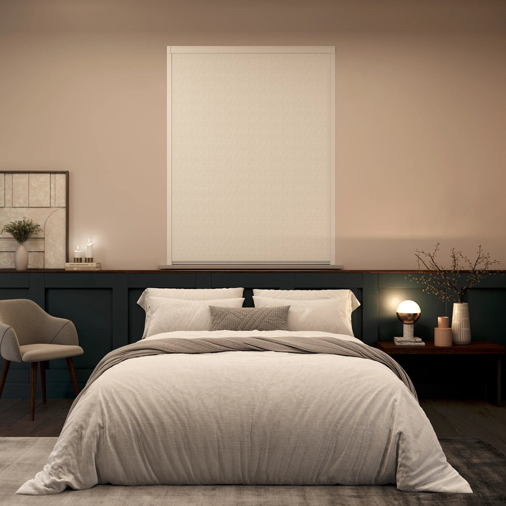 BlocOut Blackout Blind in Herringbone Natural