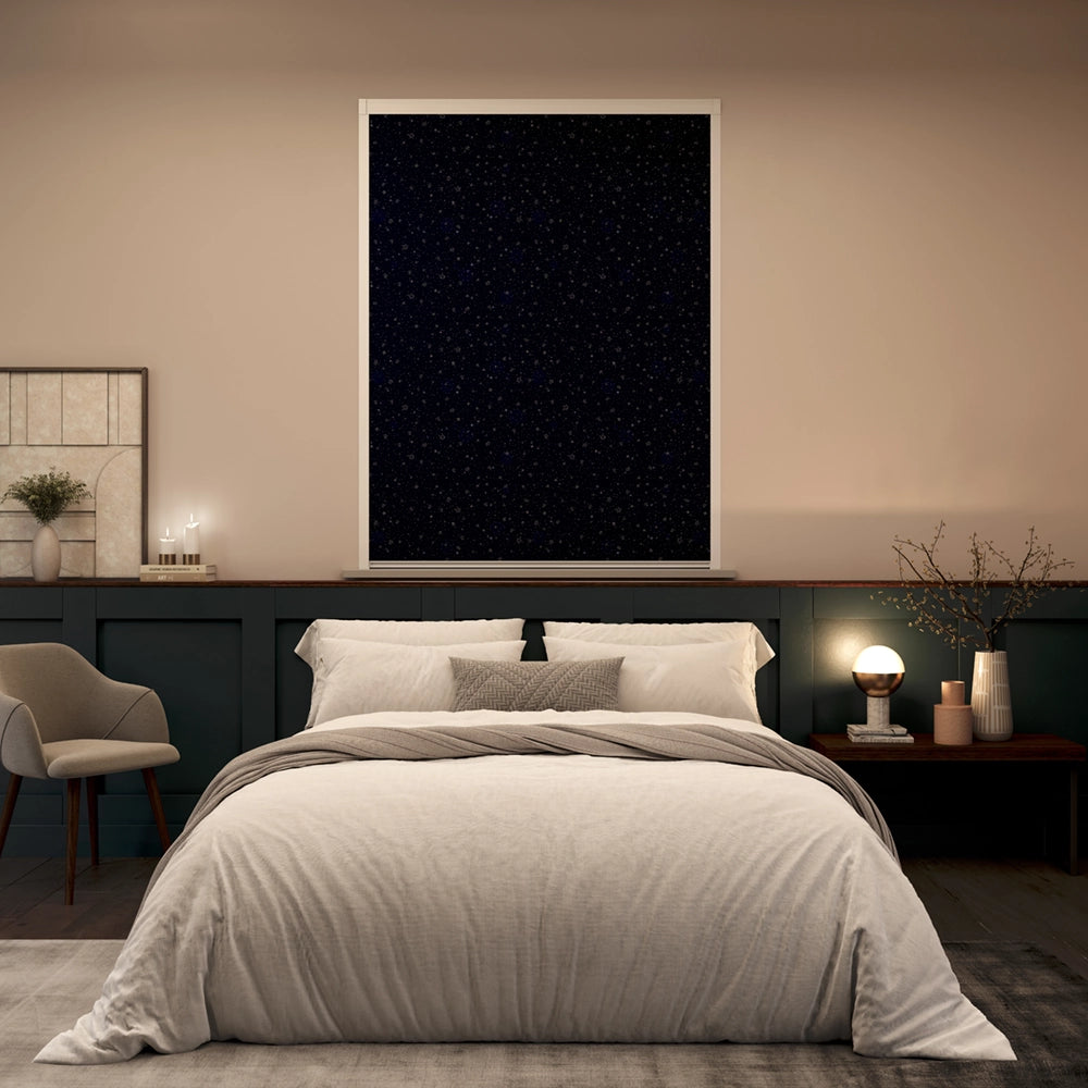 BlocOut Blackout Blind in Twinkle Star Navy