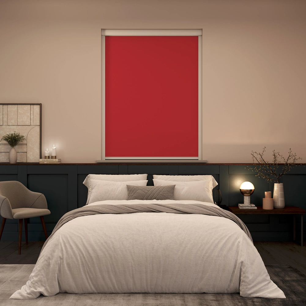 BlocOut Blackout Blind in Classic Red