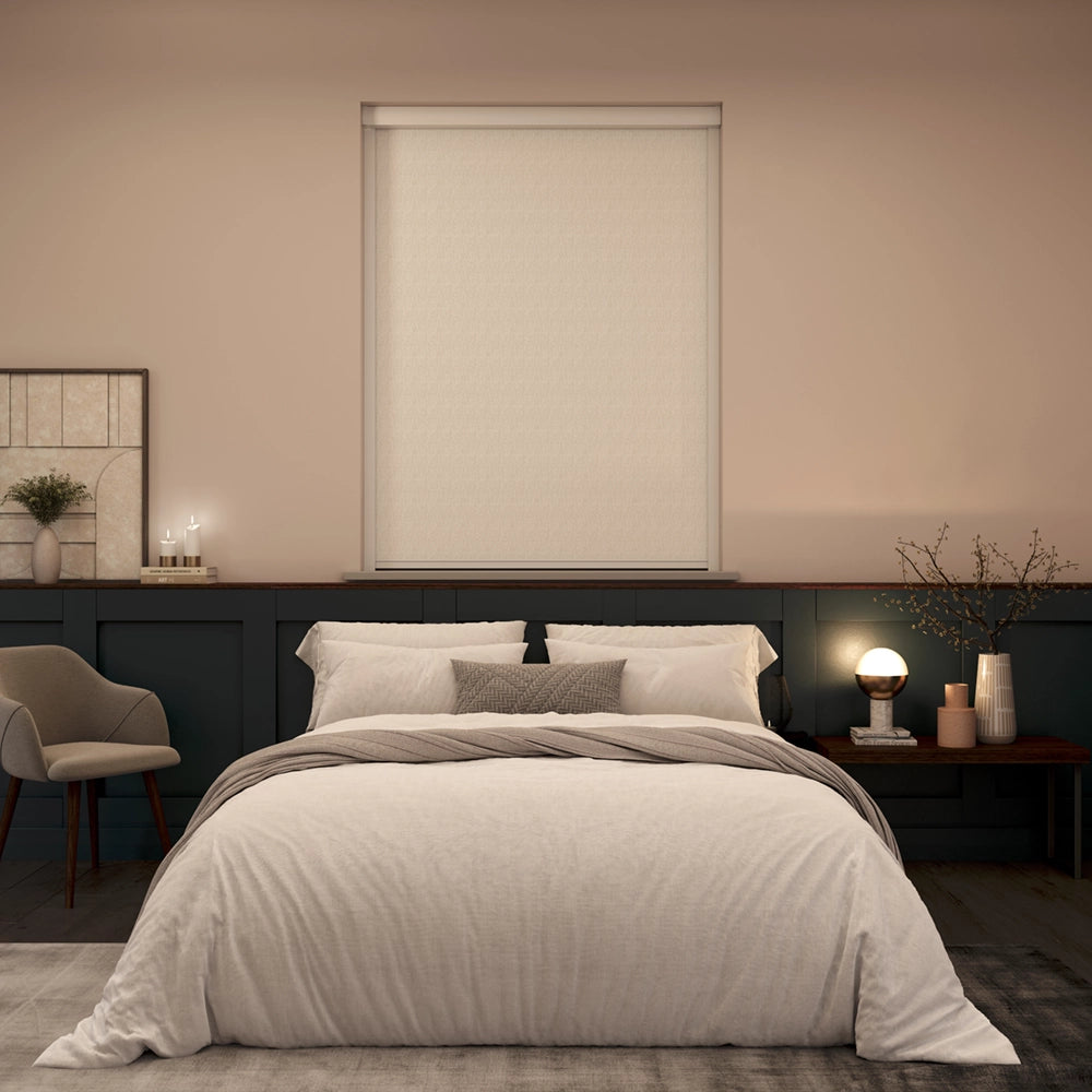 BlocOut Blackout Blind in Herringbone Natural