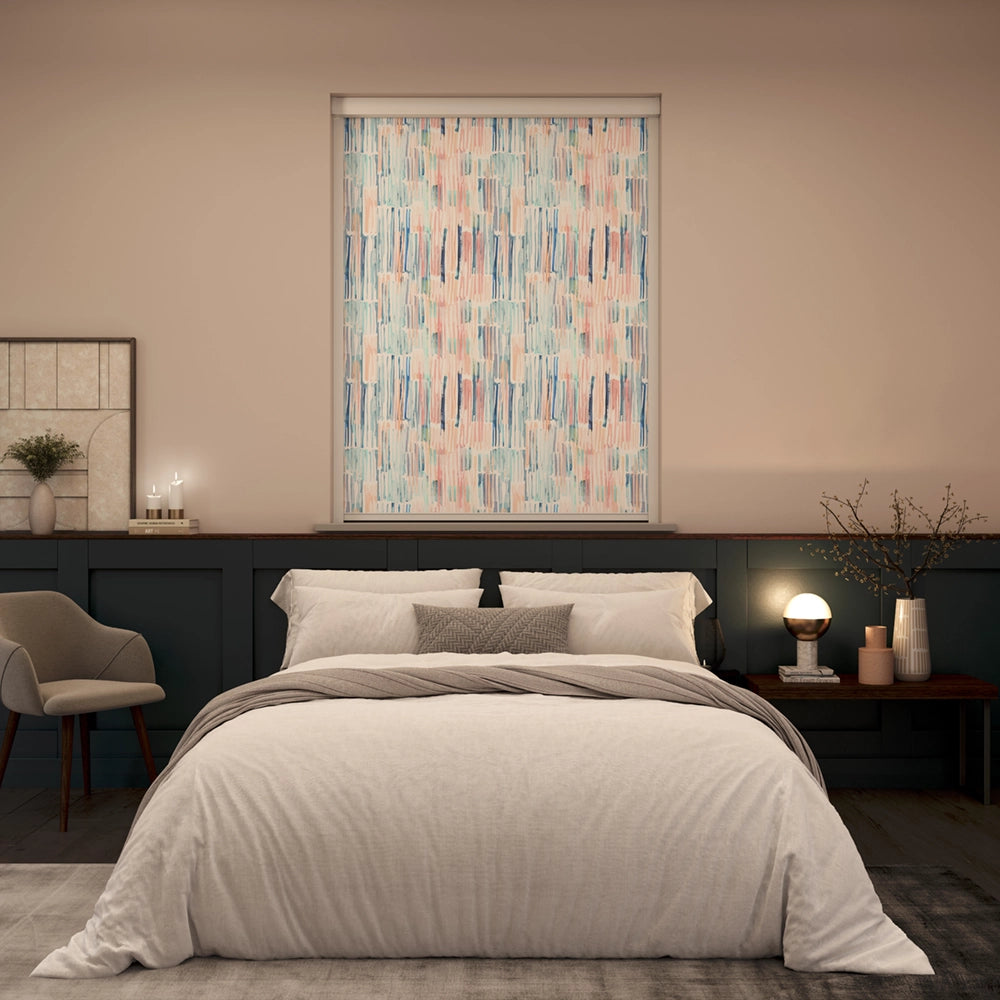 BlocOut Blackout Blind in Watercolour Stripes