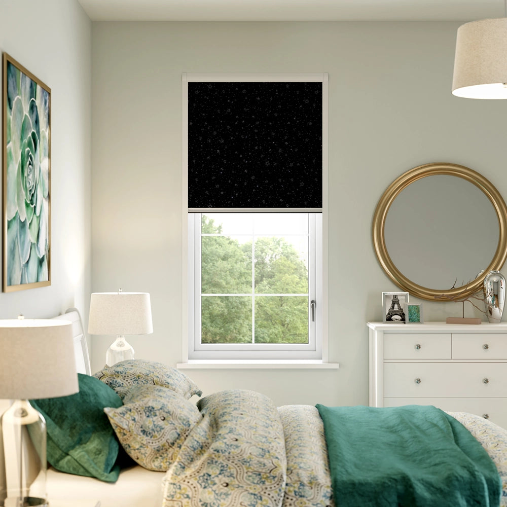 BlocOut Blackout Blind in Twinkle Star Navy
