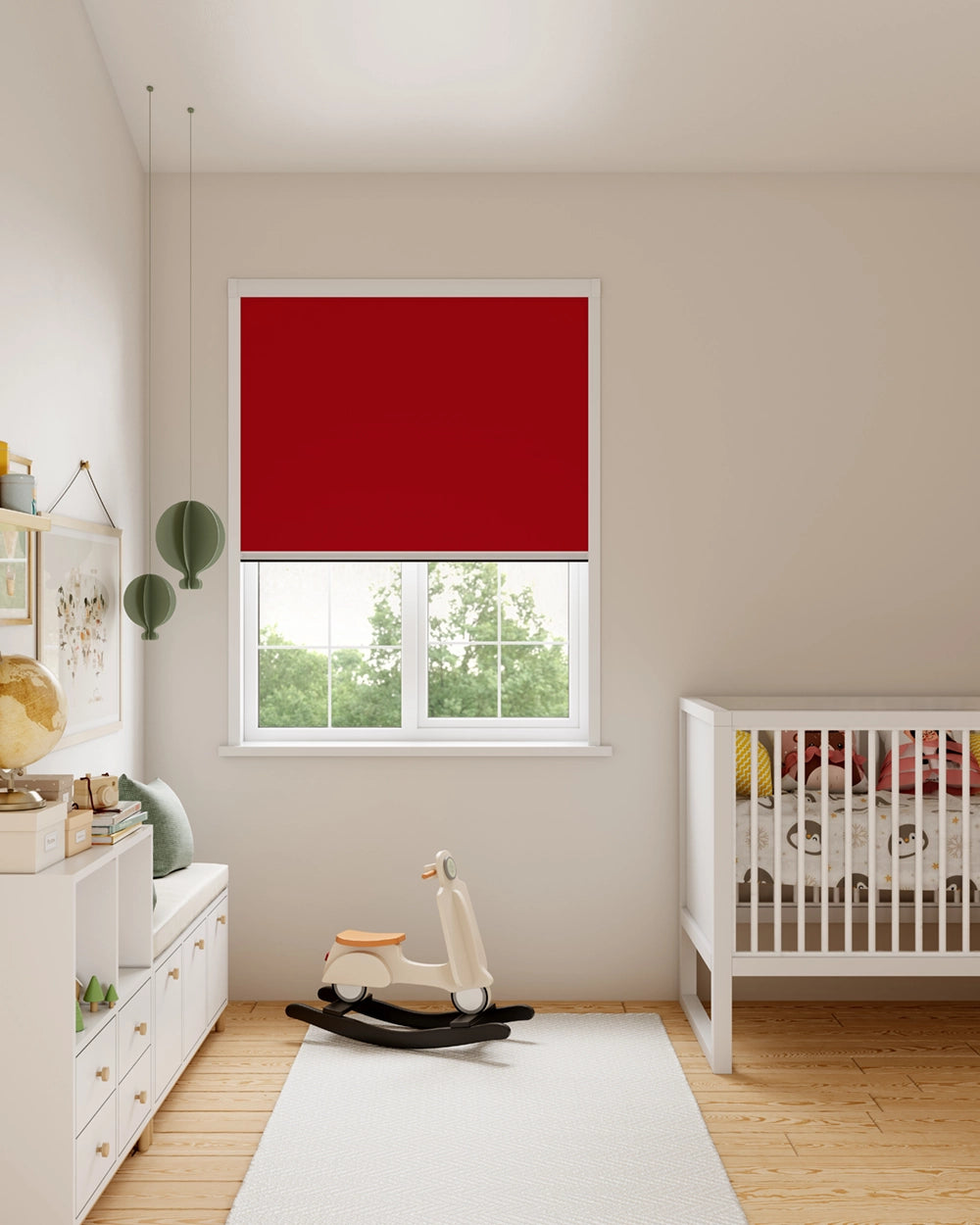 BlocOut Blackout Blind in Classic Red