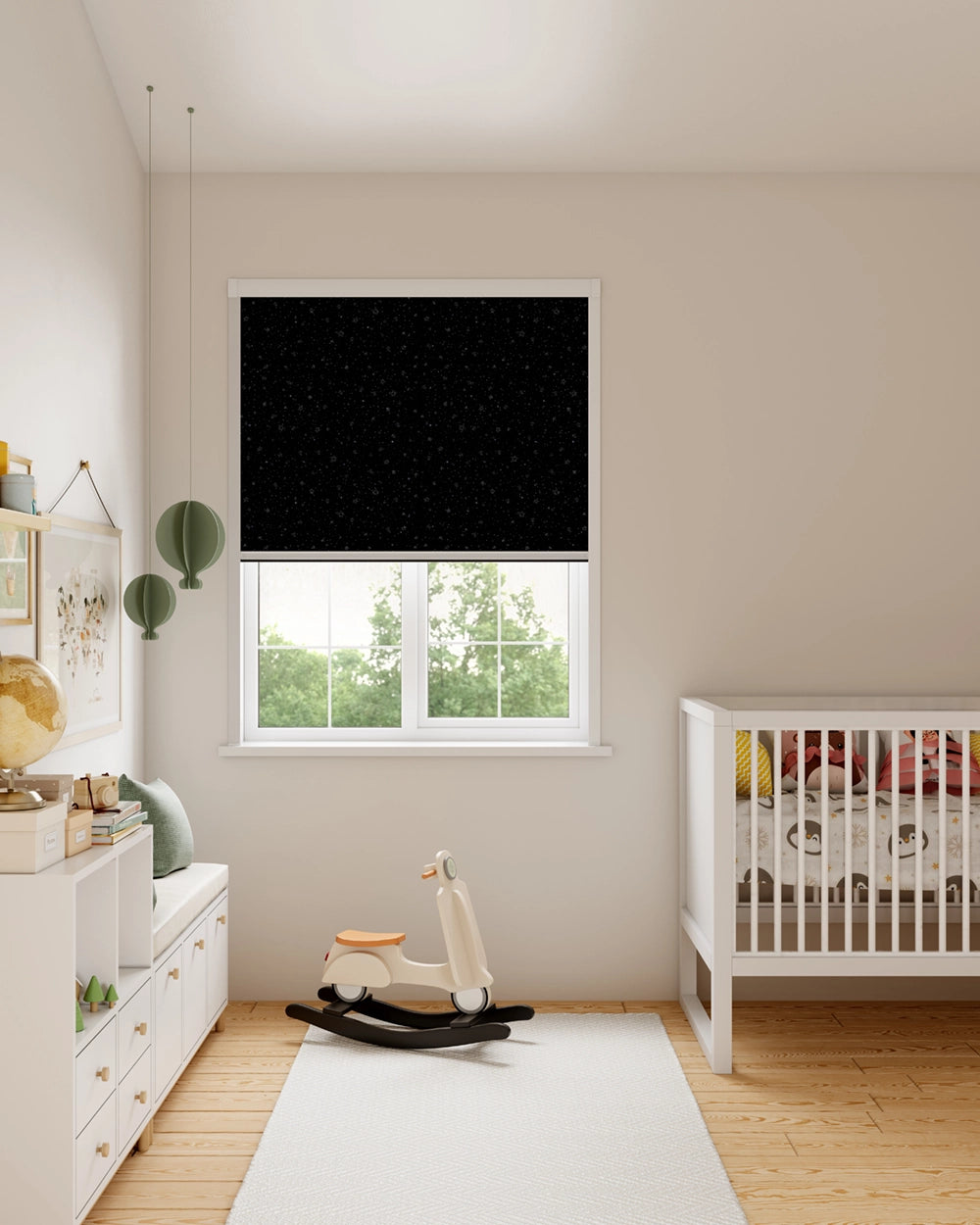 BlocOut Blackout Blind in Twinkle Star Navy