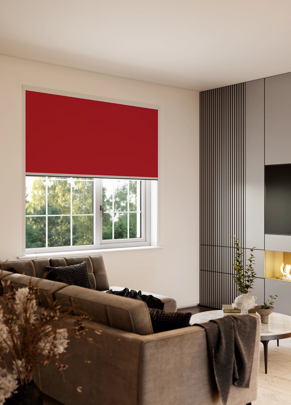 BlocOut Blackout Blind in Classic Red