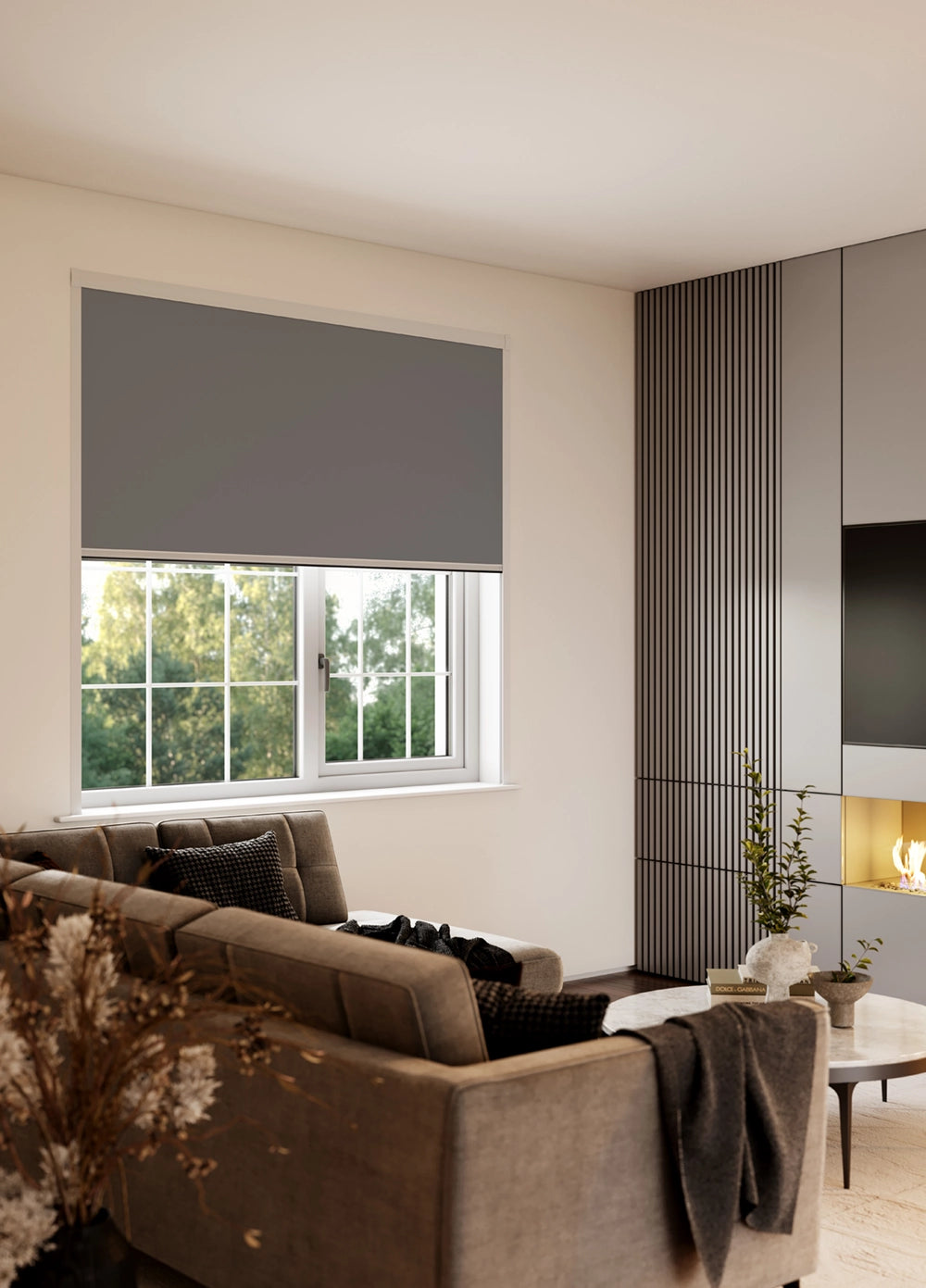 BlocOut Blackout Blind in PVC Iron