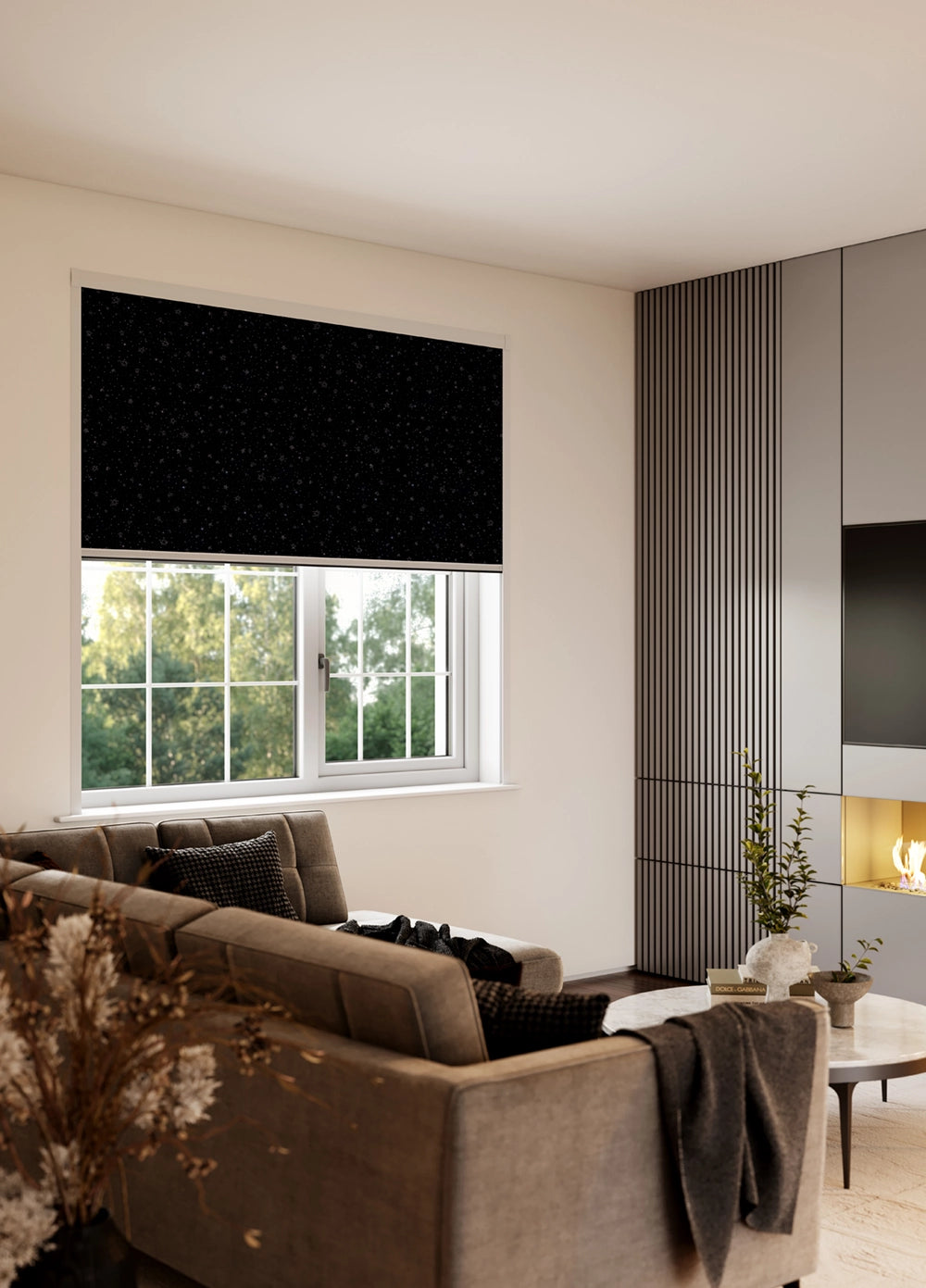 BlocOut Blackout Blind in Twinkle Star Navy