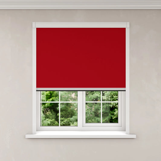 BlocOut Blackout Blind in Classic Red