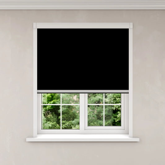 BlocOut Blackout Blind in PVC Black