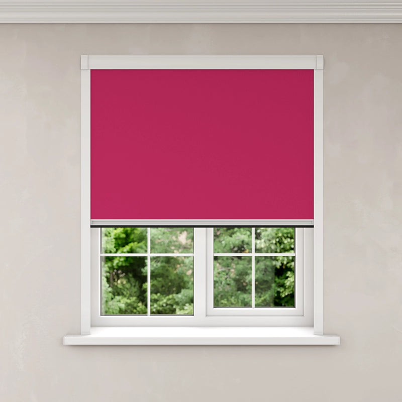 BlocOut Blackout Blind in Raspberry