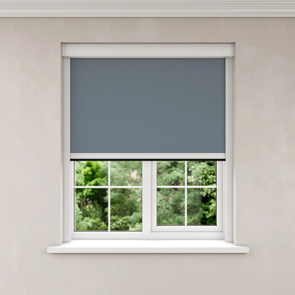 BlocOut Blackout Blind in Blue Stone