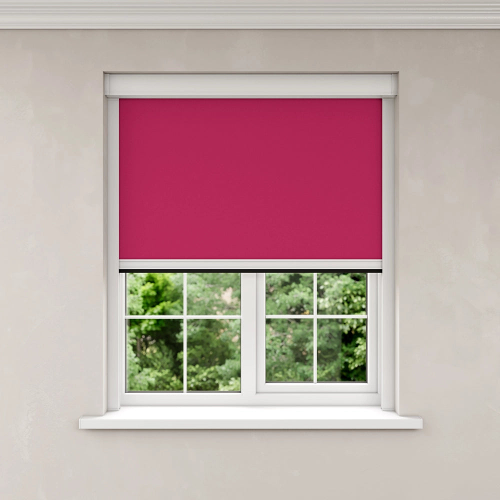 BlocOut Blackout Blind in Raspberry