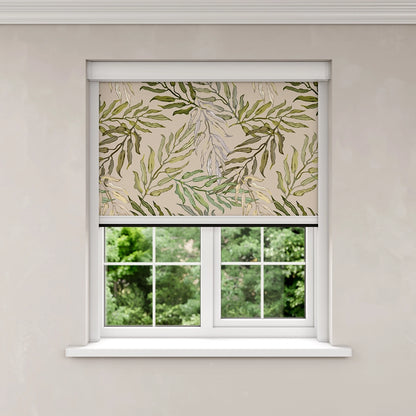 BlocOut Blackout Blind in Large Palms Light