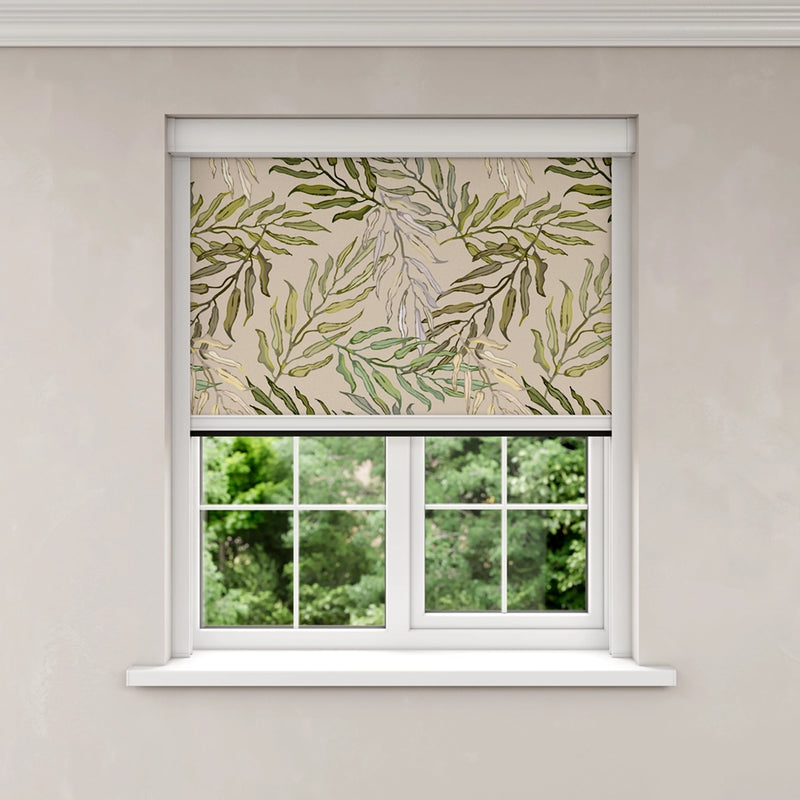 BlocOut Blackout Blind in Large Palms Light