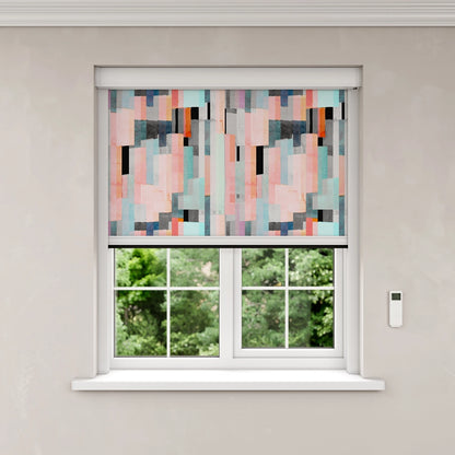 BlocOut Blackout Blind in Watercolour Collage