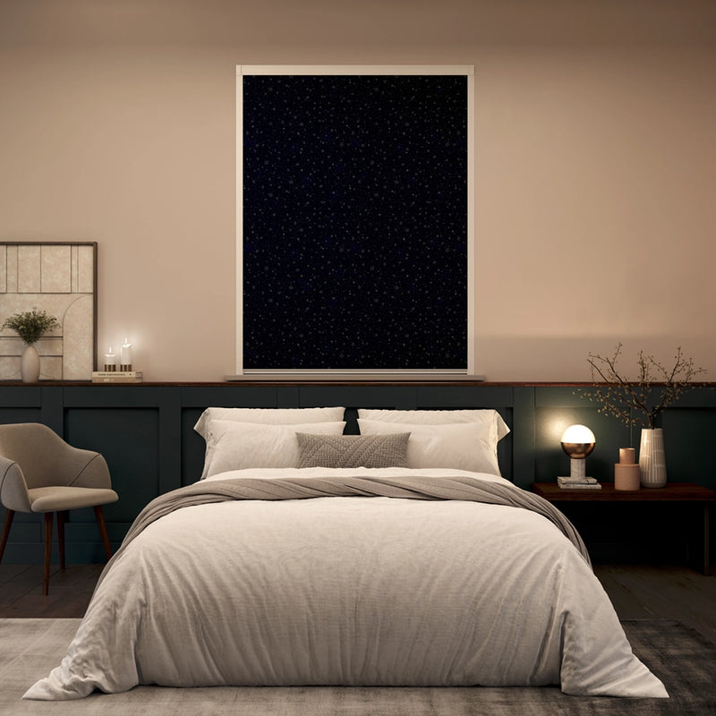 BlocOut Blackout Blind in Twinkle Star Navy