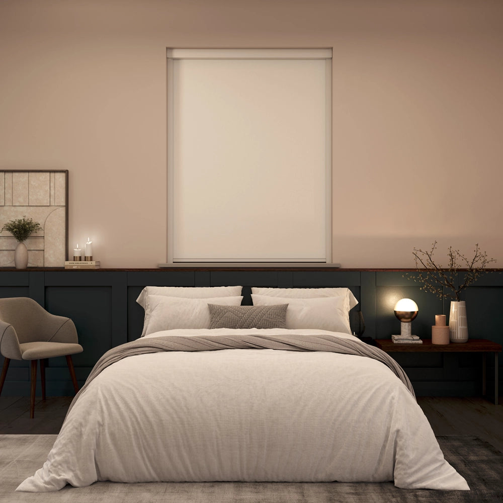 BlocOut Blackout Blind in Blossom White