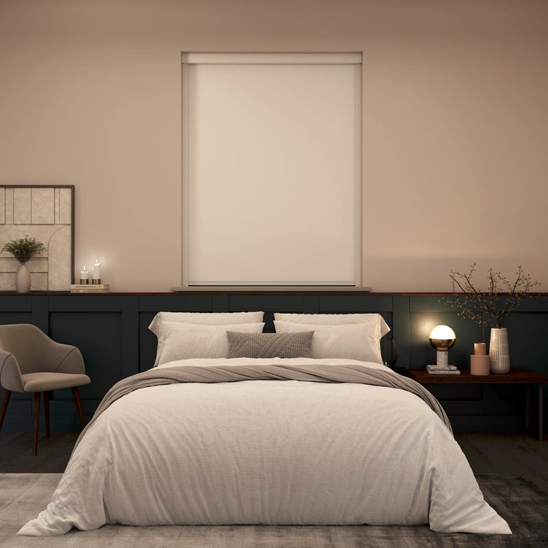 BlocOut Blackout Blind in Blossom White
