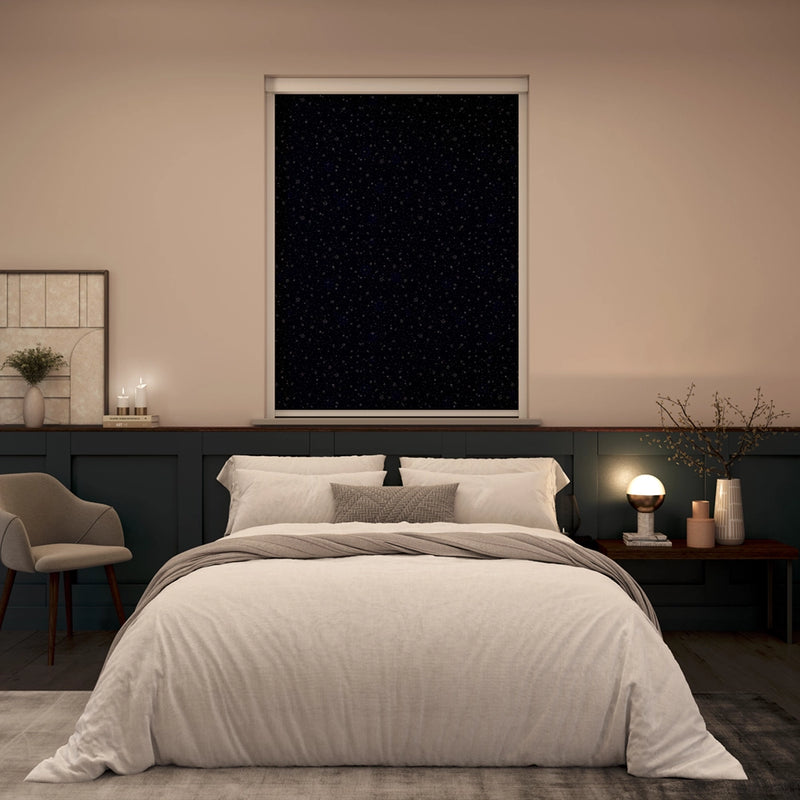 BlocOut Blackout Blind in Twinkle Star Navy
