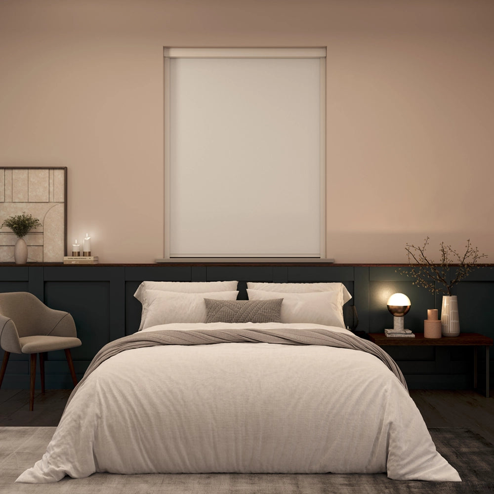 BlocOut Blackout Blind in PVC White
