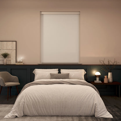BlocOut Blackout Blind in PVC White
