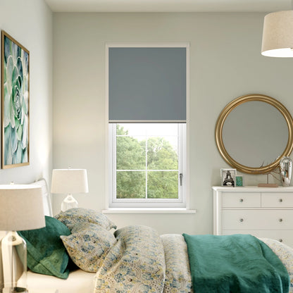 BlocOut Blackout Blind in Blue Stone
