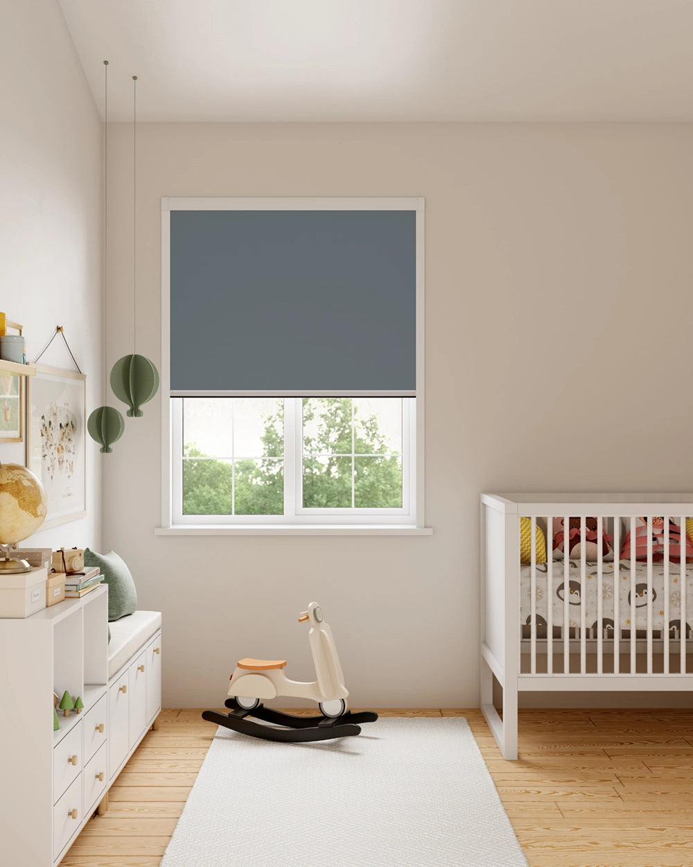 BlocOut Blackout Blind in Blue Stone