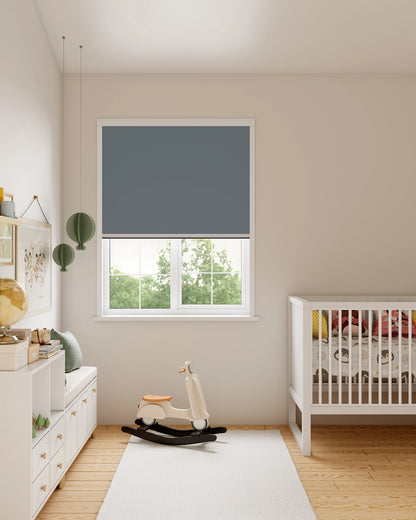 BlocOut Blackout Blind in Blue Stone