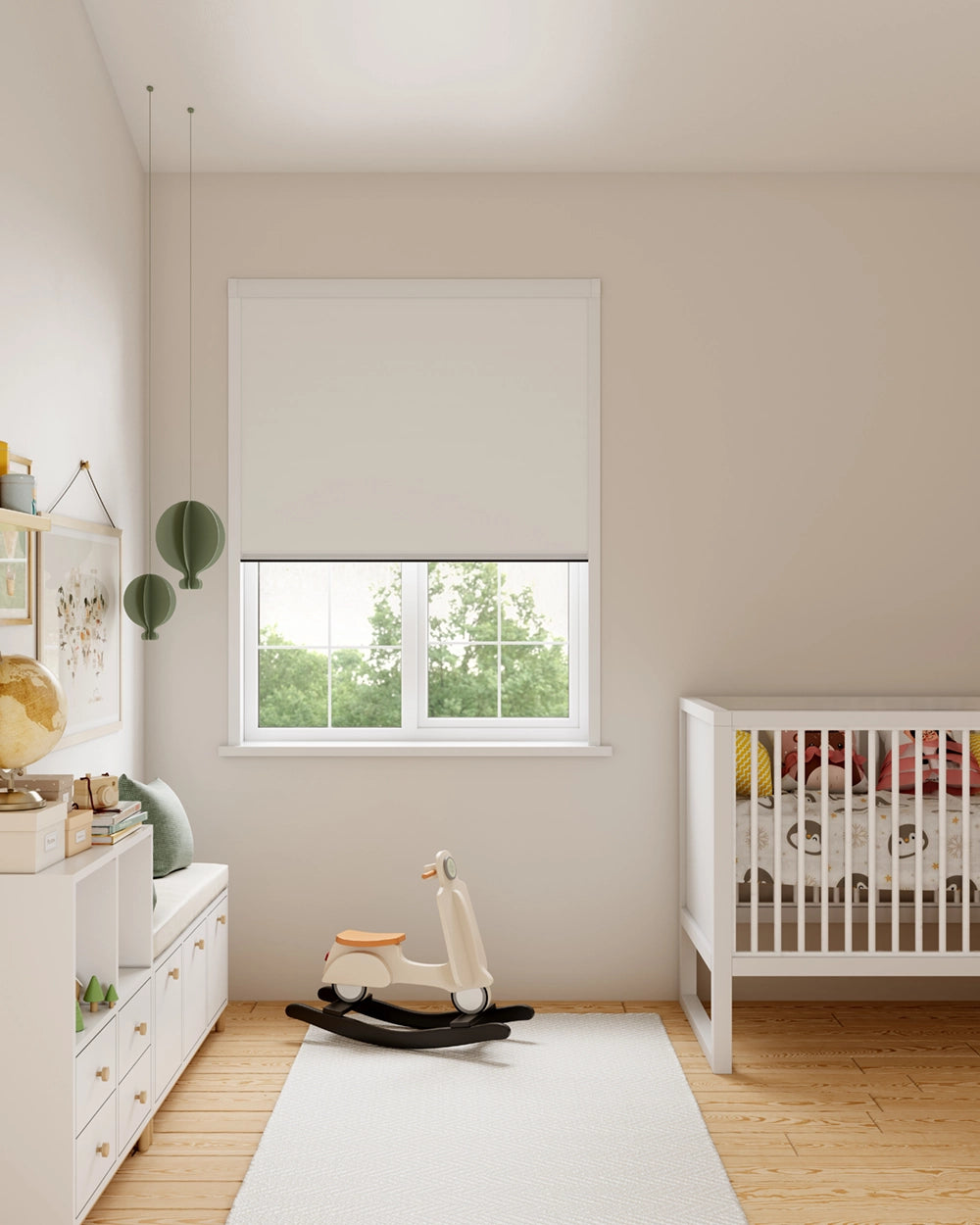 BlocOut Blackout Blind in Blossom White
