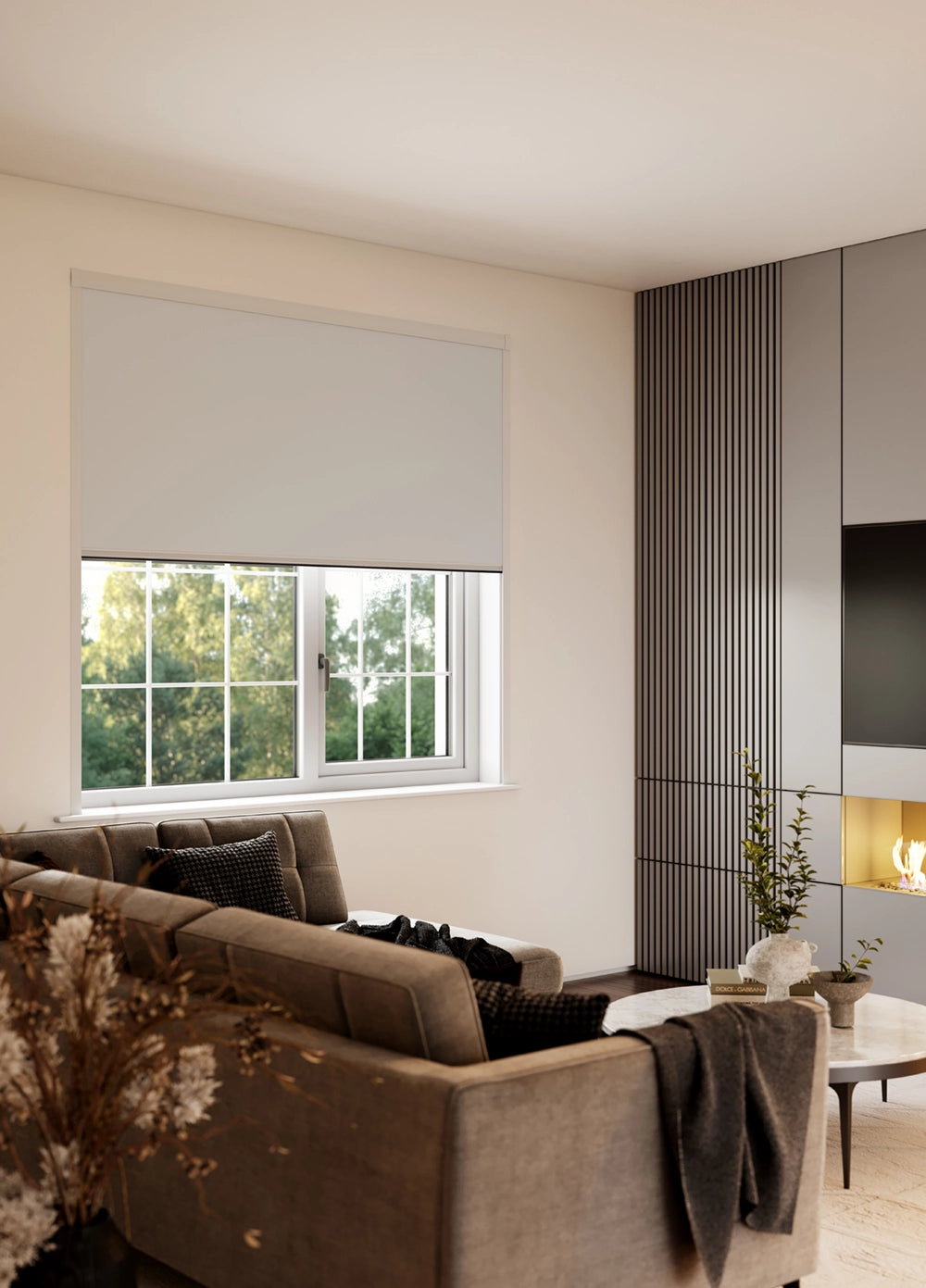 BlocOut Blackout Blind in PVC White