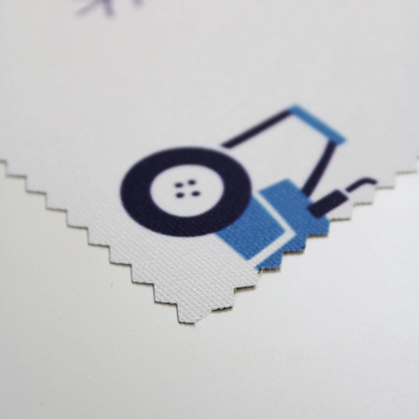 Blue Tractor Fabric