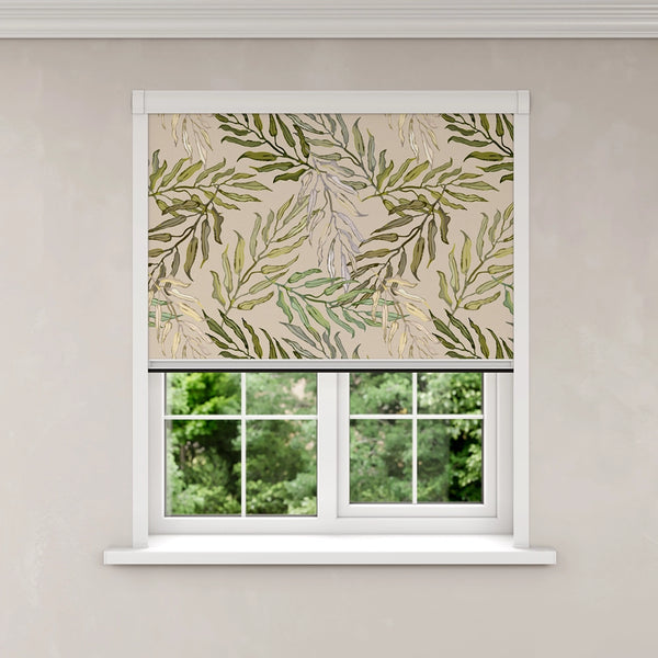 Large Palms Light Fabric